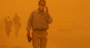Dust storm in Iraq suspended flights at airports; 4000 cases of suffocation reported