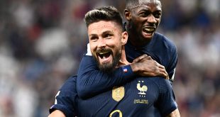 Giroud equals Henry’s goal record as France survive scare to thrash Australia